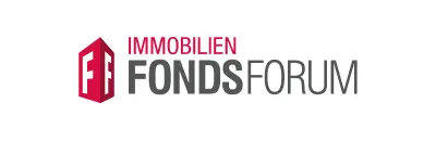 Immobilien Fonds Forum Logo mit rotem Haus-Symbol